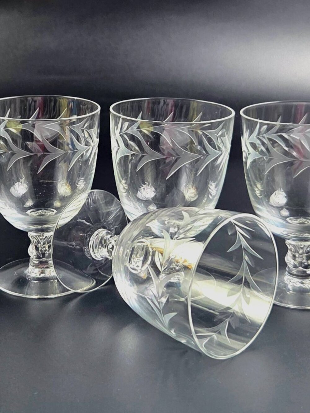 Vintage Heisey Arcadia Oyster/Fruit Cocktail Glasses – Set of 4